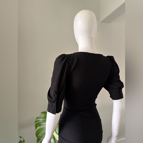 Pre-Loved ba&sh Women's Black "Lady Dress" Sz Small - Picture 11 of 13